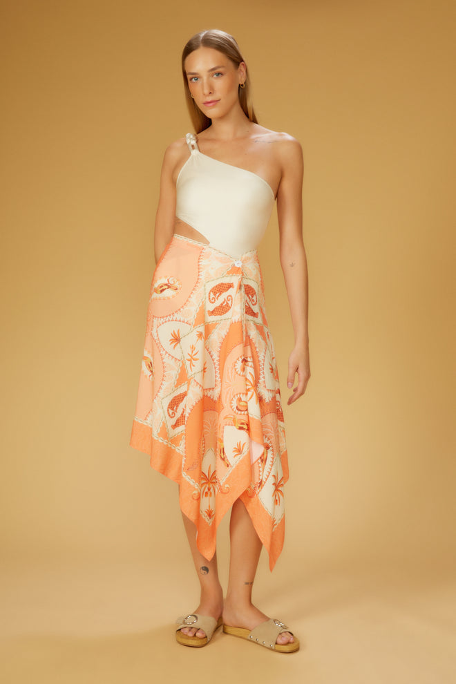Florest Salmao Skirt