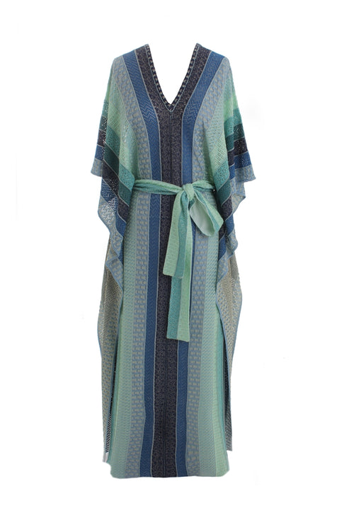 V Neck Knitted Kaftan