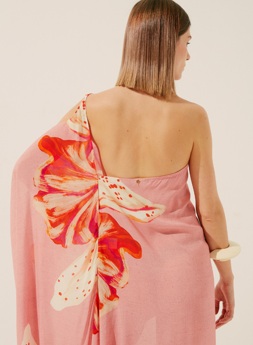 Maxi Orchid One Shoulder Dress