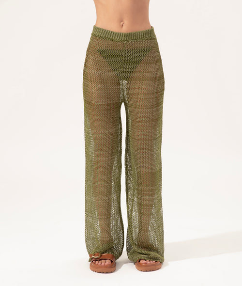 Calca Tricot Rendado
