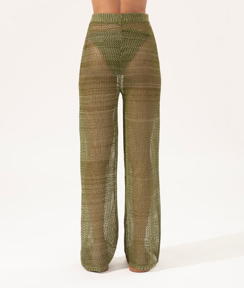 Calca Tricot Rendado