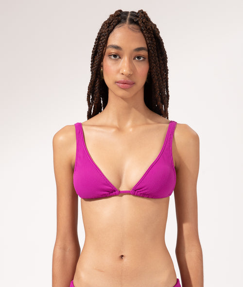 Long Triangle Bikini Top