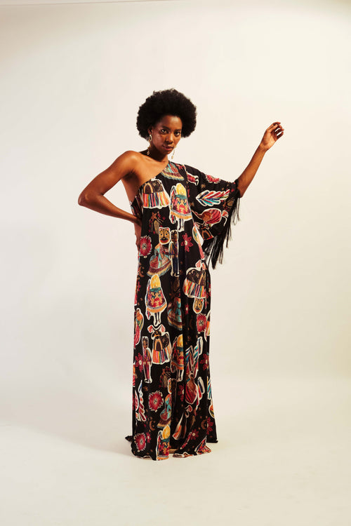 VESTIDO LONGO ATINS