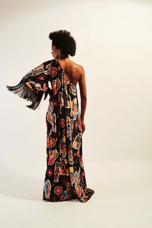 VESTIDO LONGO ATINS
