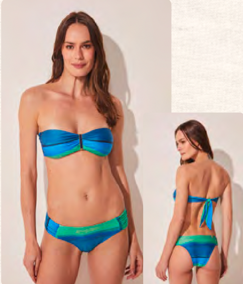 Striped WM Bandeau Top