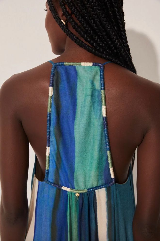 STRIPED WM LONG DRESS