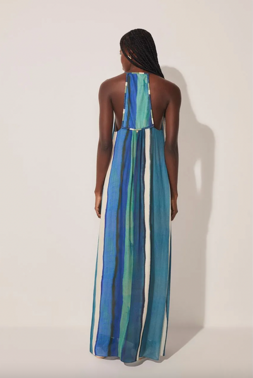 STRIPED WM LONG DRESS