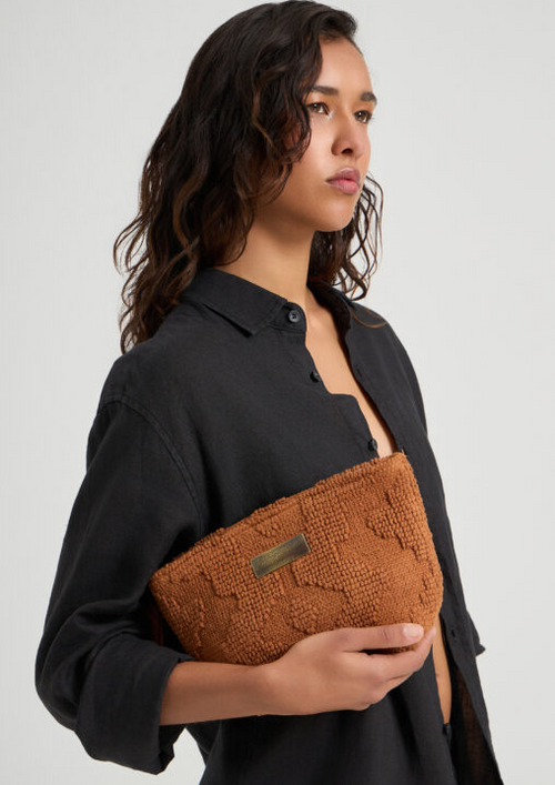Marsala Mini Clutch Umber