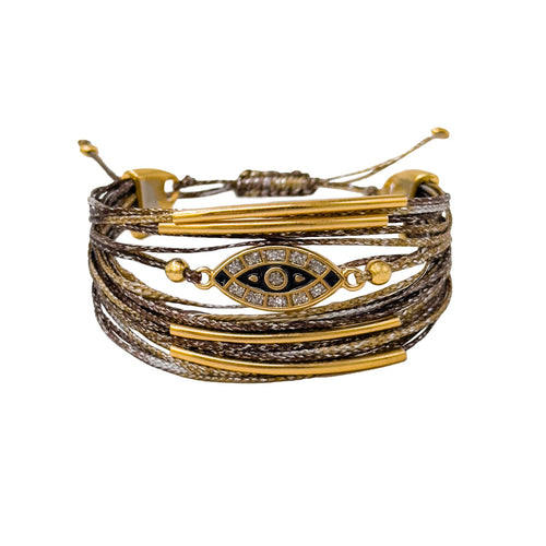 Bracelet W Evileye/Stones
