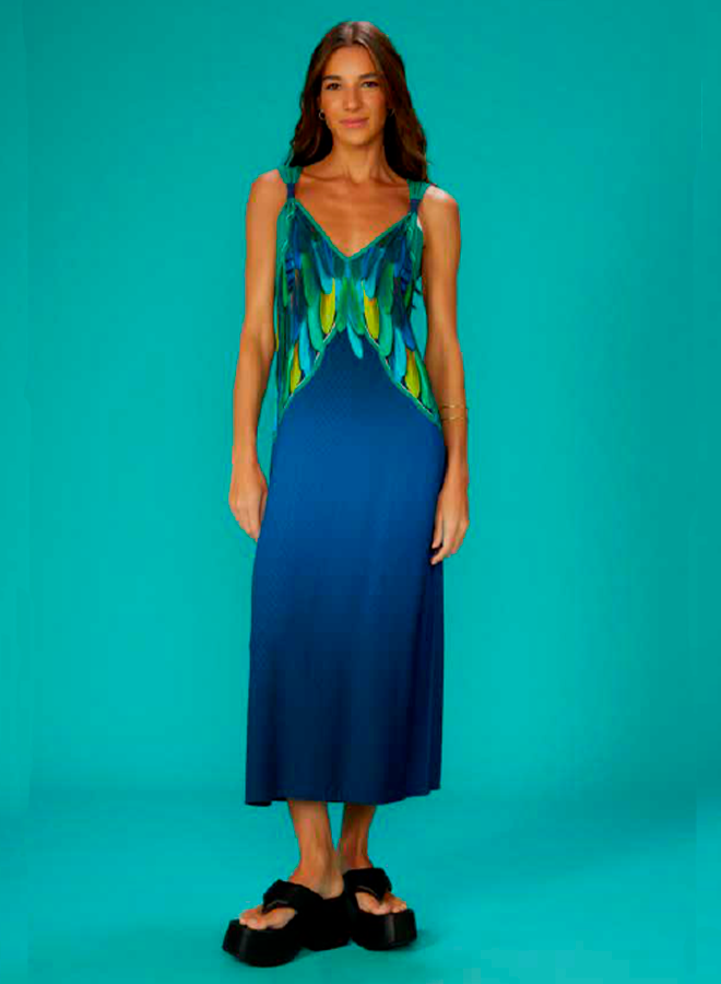 STRAP DETAIL DRESS JARDIM PARTY