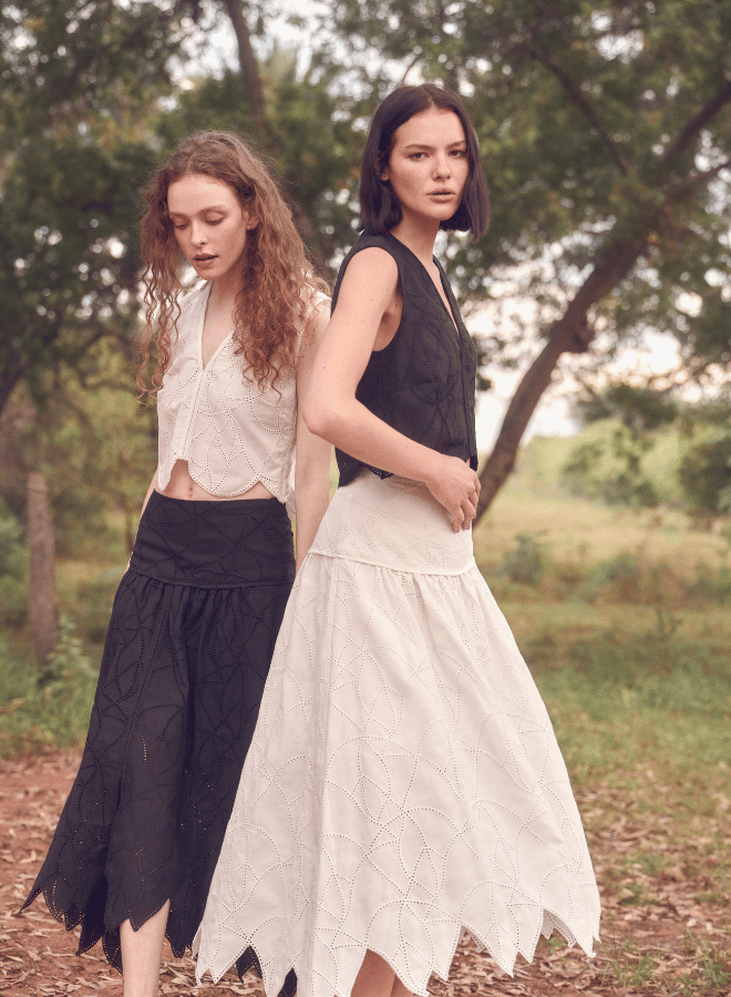 PEACE SKIRT BEIGE