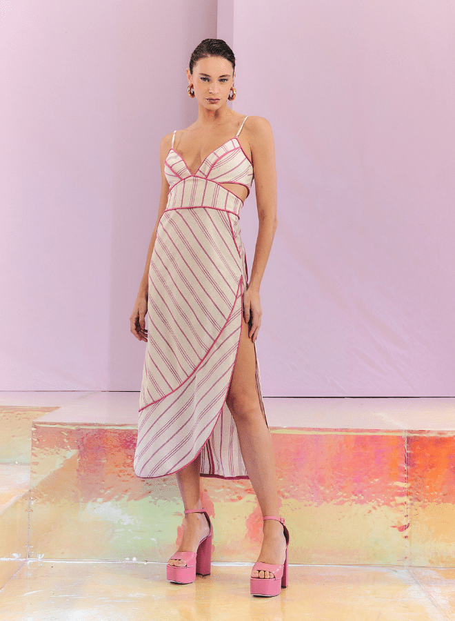 Max Midi Dress Vivo Pink