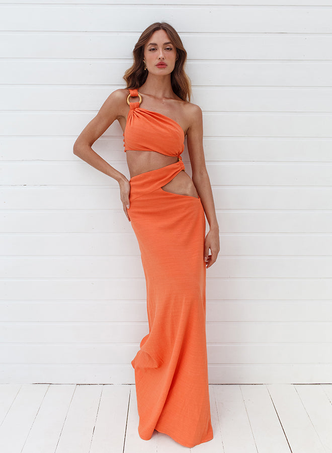 Open Waist Long Dress