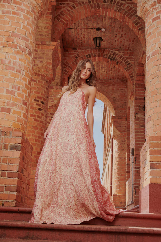 Long Printed Dress