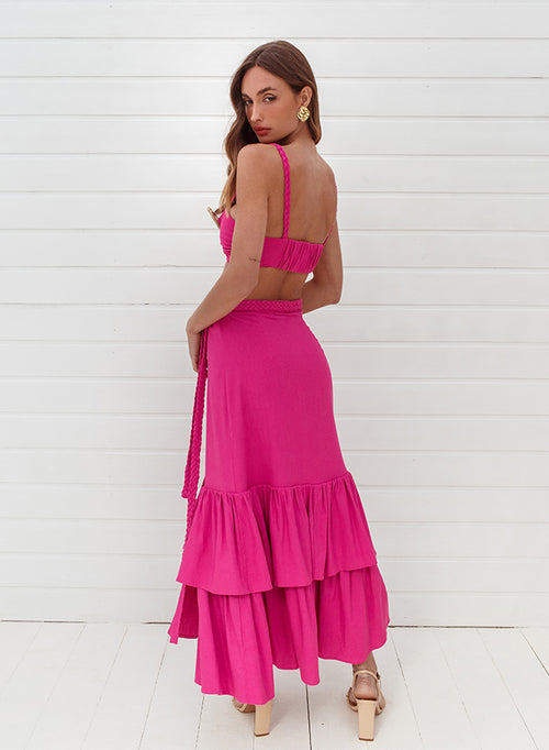 Top with Belt Detail Rosa Barberry
