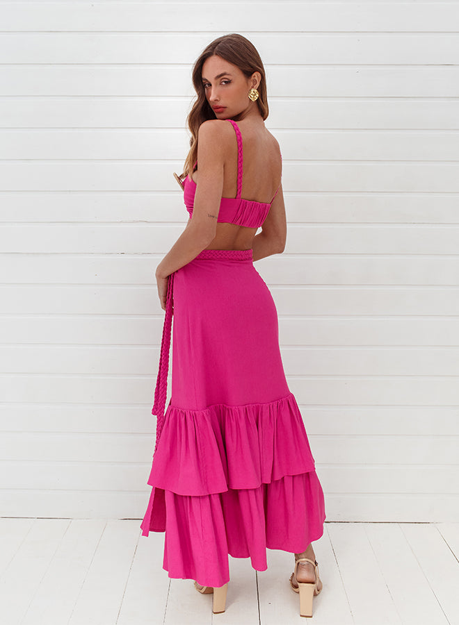 Top with Belt Detail Rosa Barberry