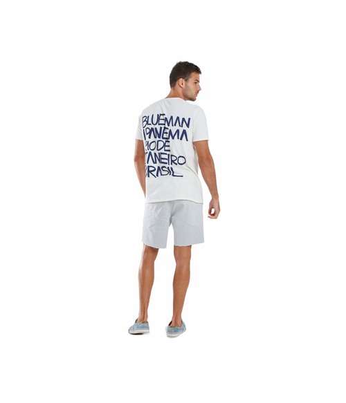 Handwriting T-Shirt Blue