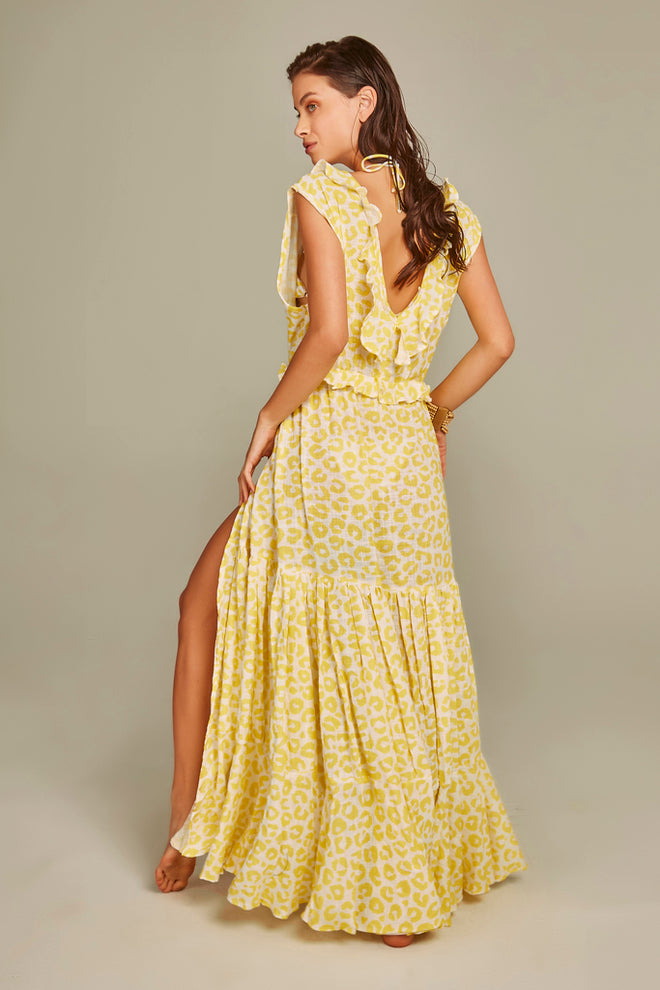 Sophie Robe Yellow Leopard