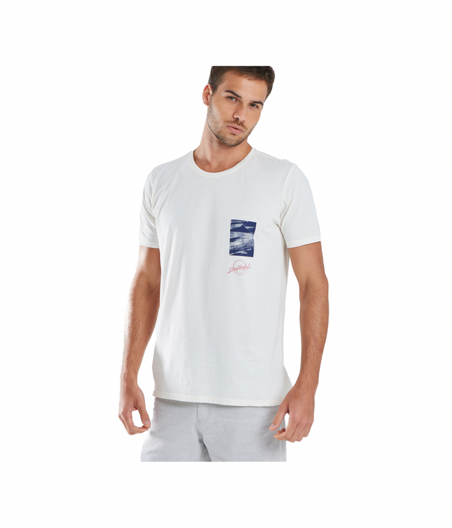 Handwriting T-Shirt Blue