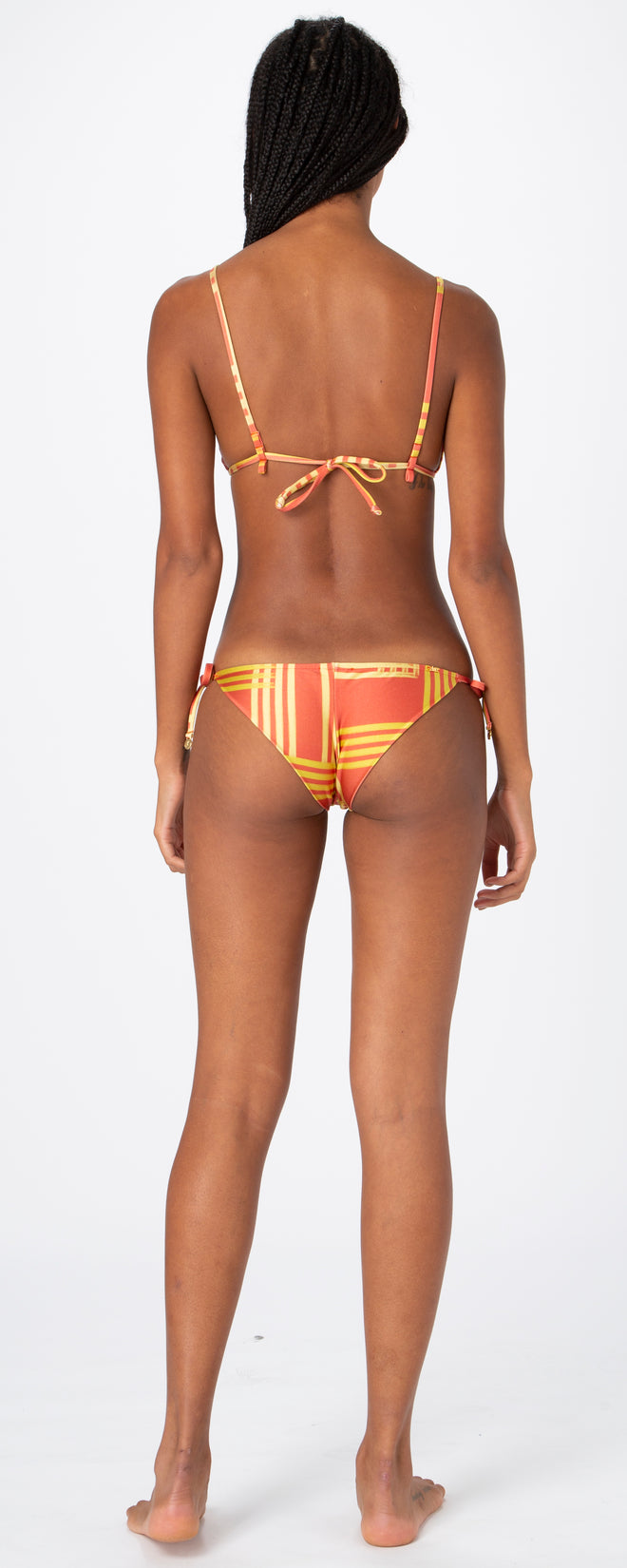 Graphic Triangle Bikini - Yellow/Orange