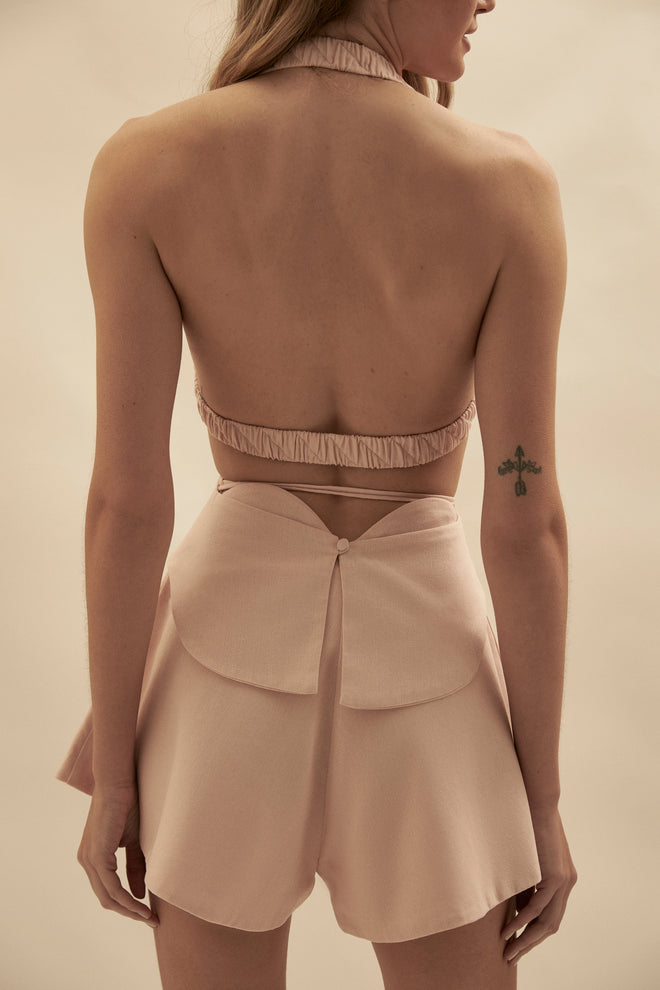 Blusa Vazada Lambari - Pink Sand