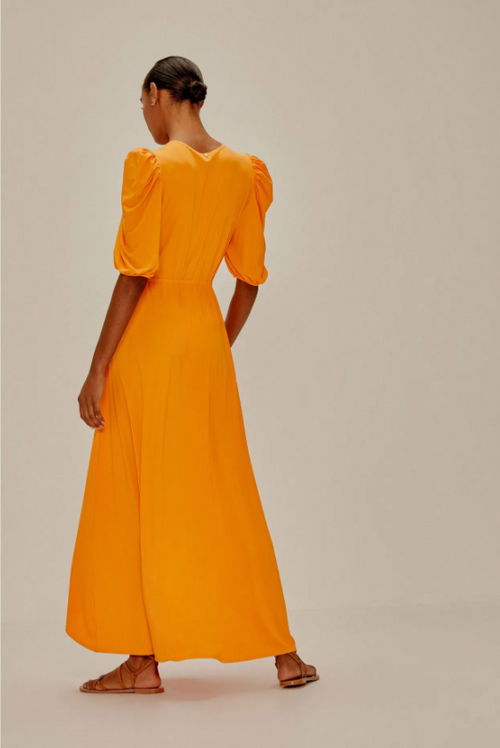 Puff Sleeve Tunic Orange Tree