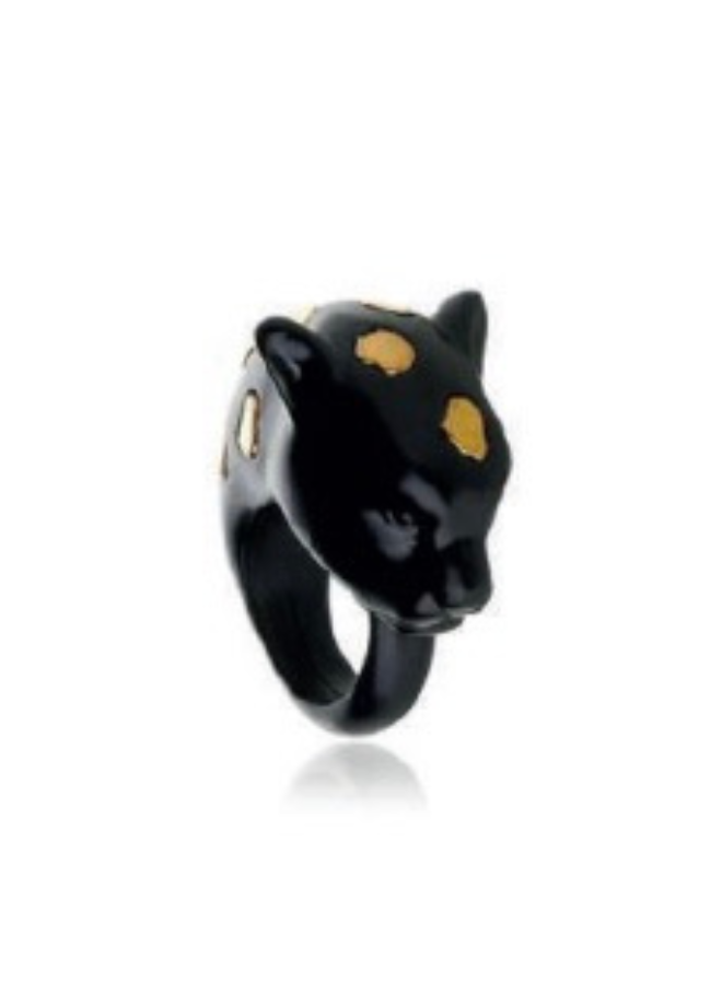 Leopard Resin Ring