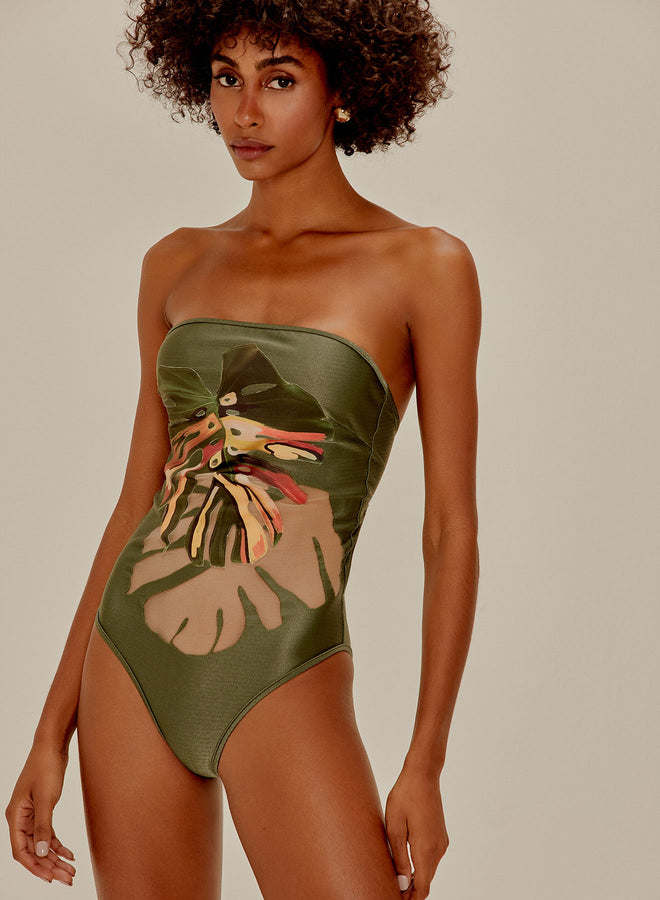 Jaguar Foliage Swimsuit