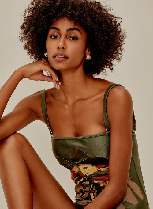 Jaguar Foliage Swimsuit