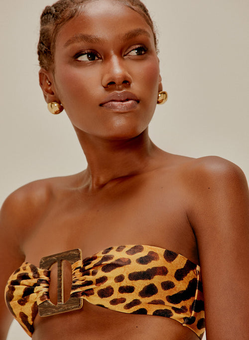 Bandeau Bikini Ring Leopard