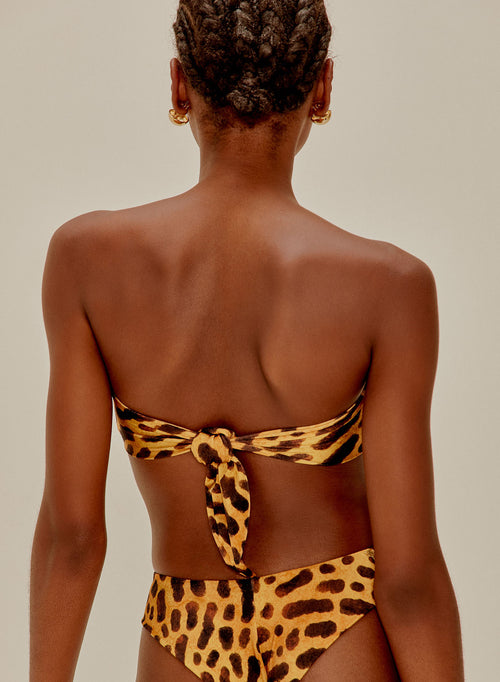 Bandeau Bikini Ring Leopard