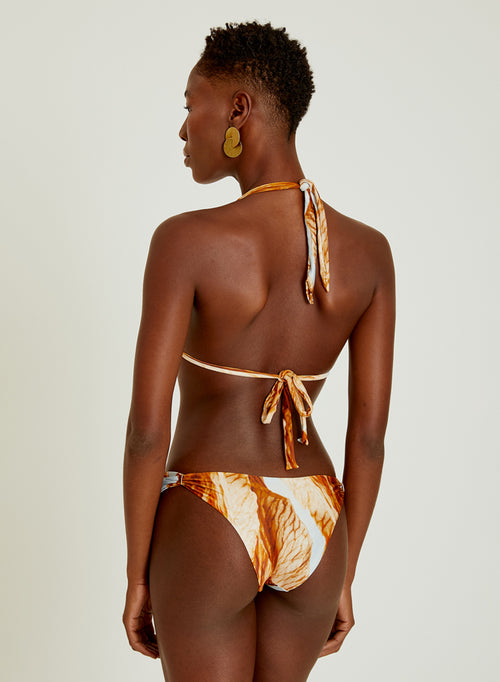 ADJUSTABLE HALTER BIKINI PETAL