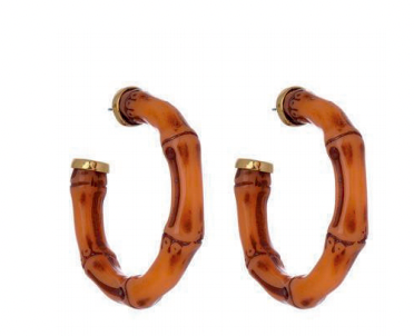 Bamboo Half Hoop Earring