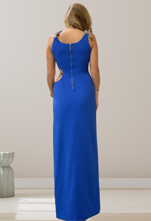 Vestido Maxi Midi Corda Cristal