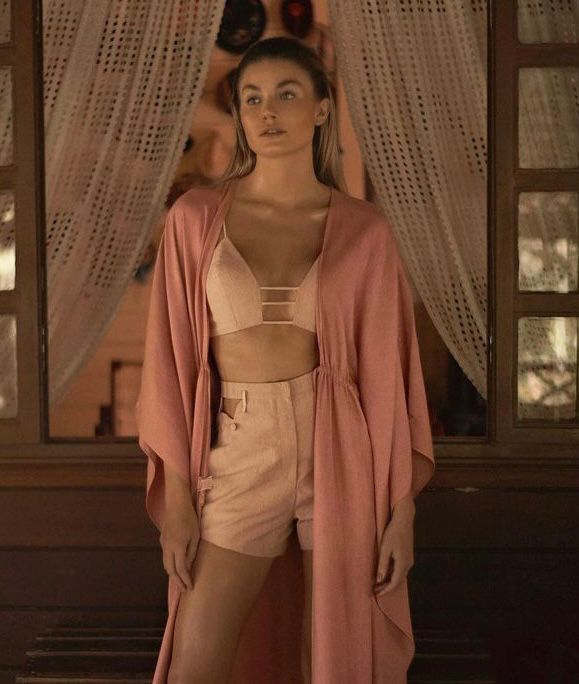 Top Linen Pink Sand