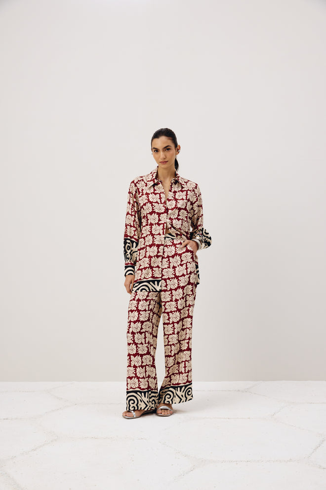 Aztec Printed Long Shirt