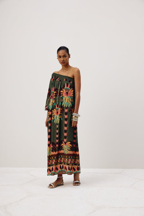 One Shoulder Long Sleeve Dress