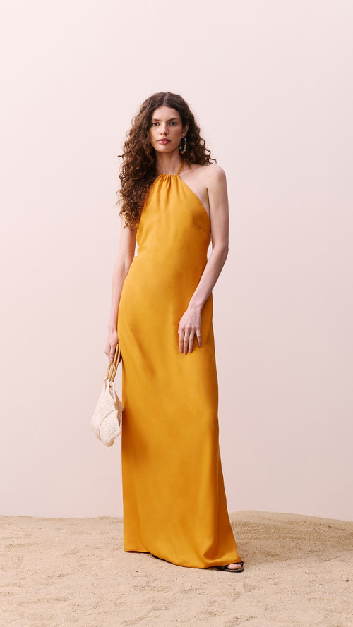 Deep Back Neckline Dress