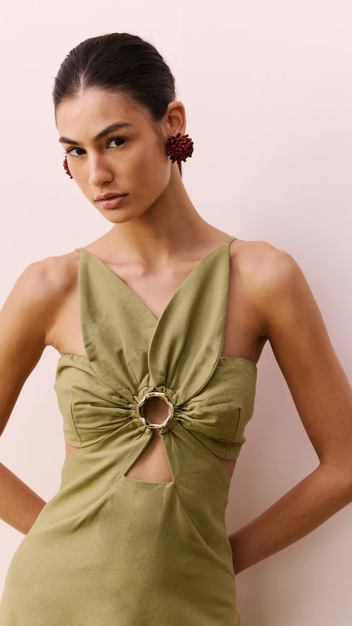 Floral Bust Detailed Dress