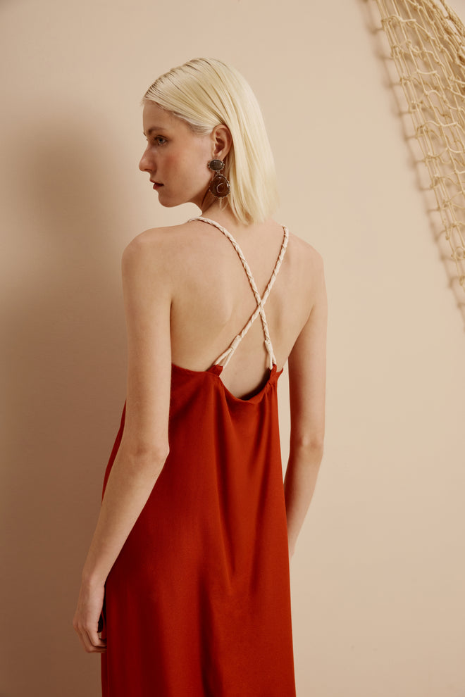 Rope Strap Midi Dress