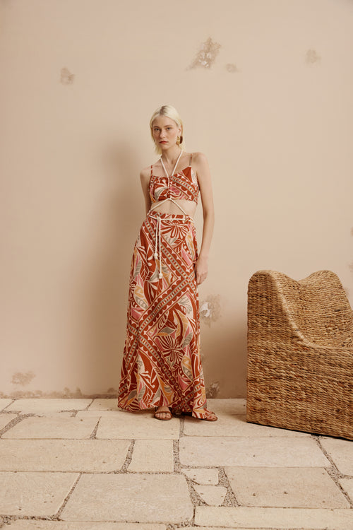 Long Dress with Cut outs