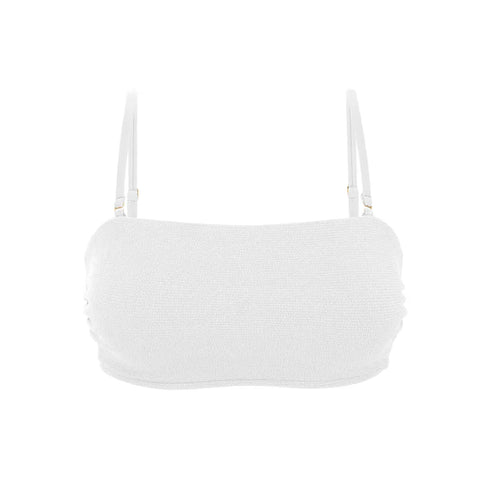 TOP SAND WHITE BANDEAU RETO