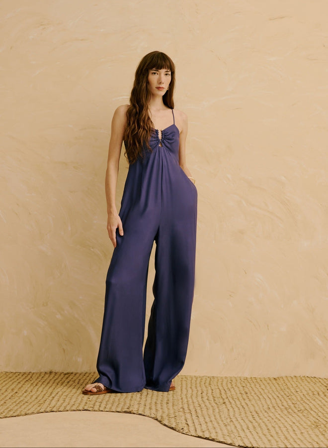 ROMPER W HOOP BUST DETAIL