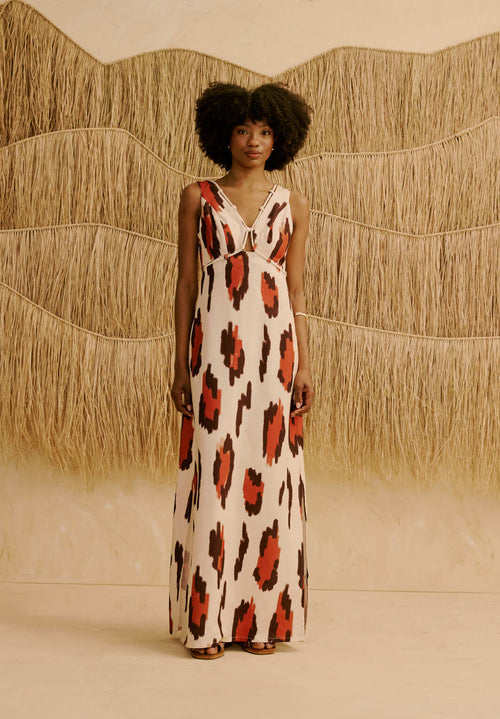 LONG DRESS W ROPE DETAIL