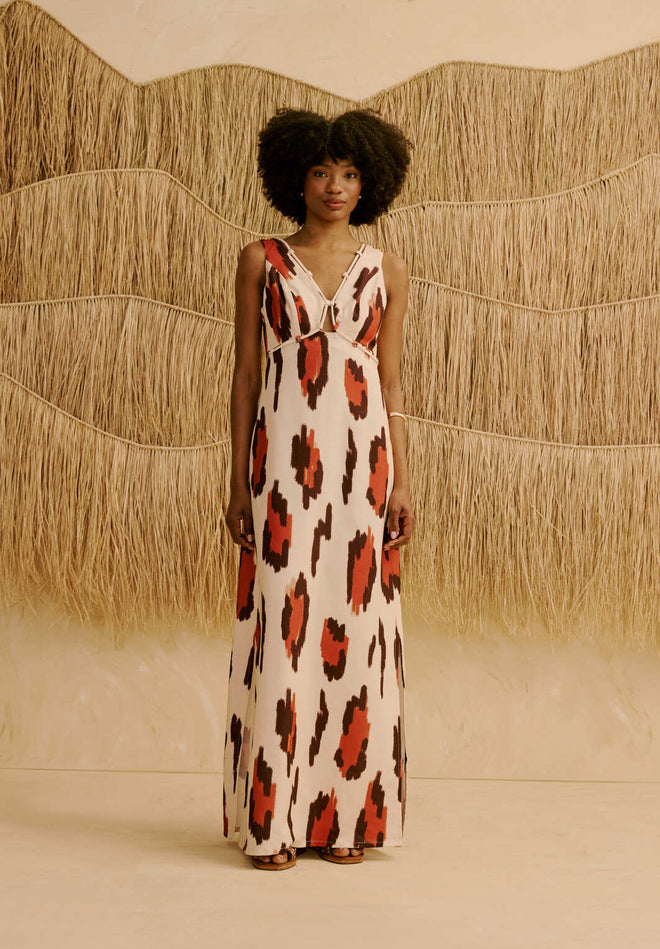 LONG DRESS W ROPE DETAIL