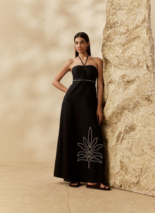 LONG DRESS WITH EMBROIDERY