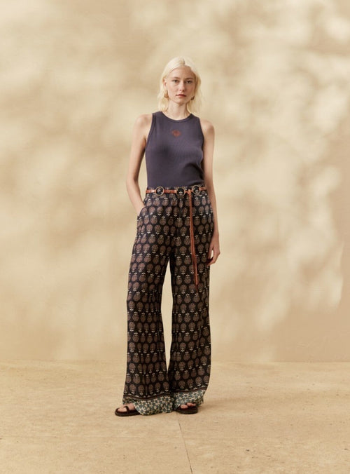 PALAZZO PANTS WITH WAISTBAND