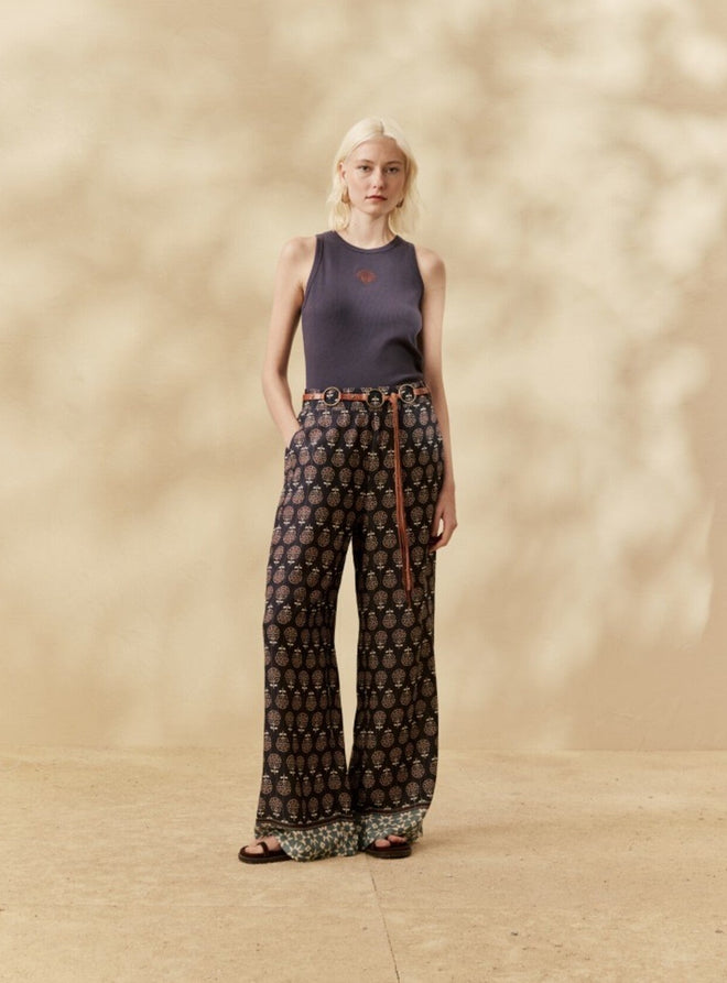 PALAZZO PANTS WITH WAISTBAND