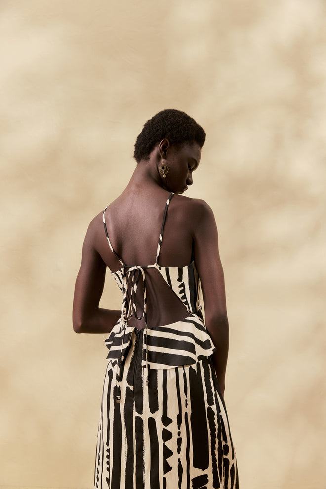 PRINTED LONG DRESS