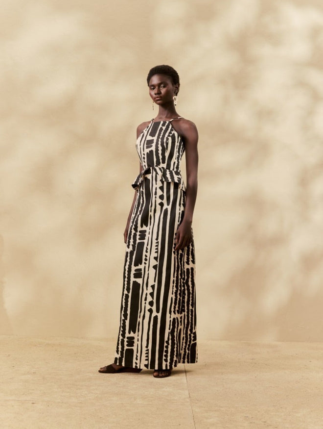 PRINTED LONG DRESS